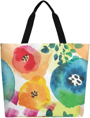 Canvas Tote Bag Large Women Casual Shoulder Bag Handbag Reusable Beach Shopping Grocery Bag For Outdoors