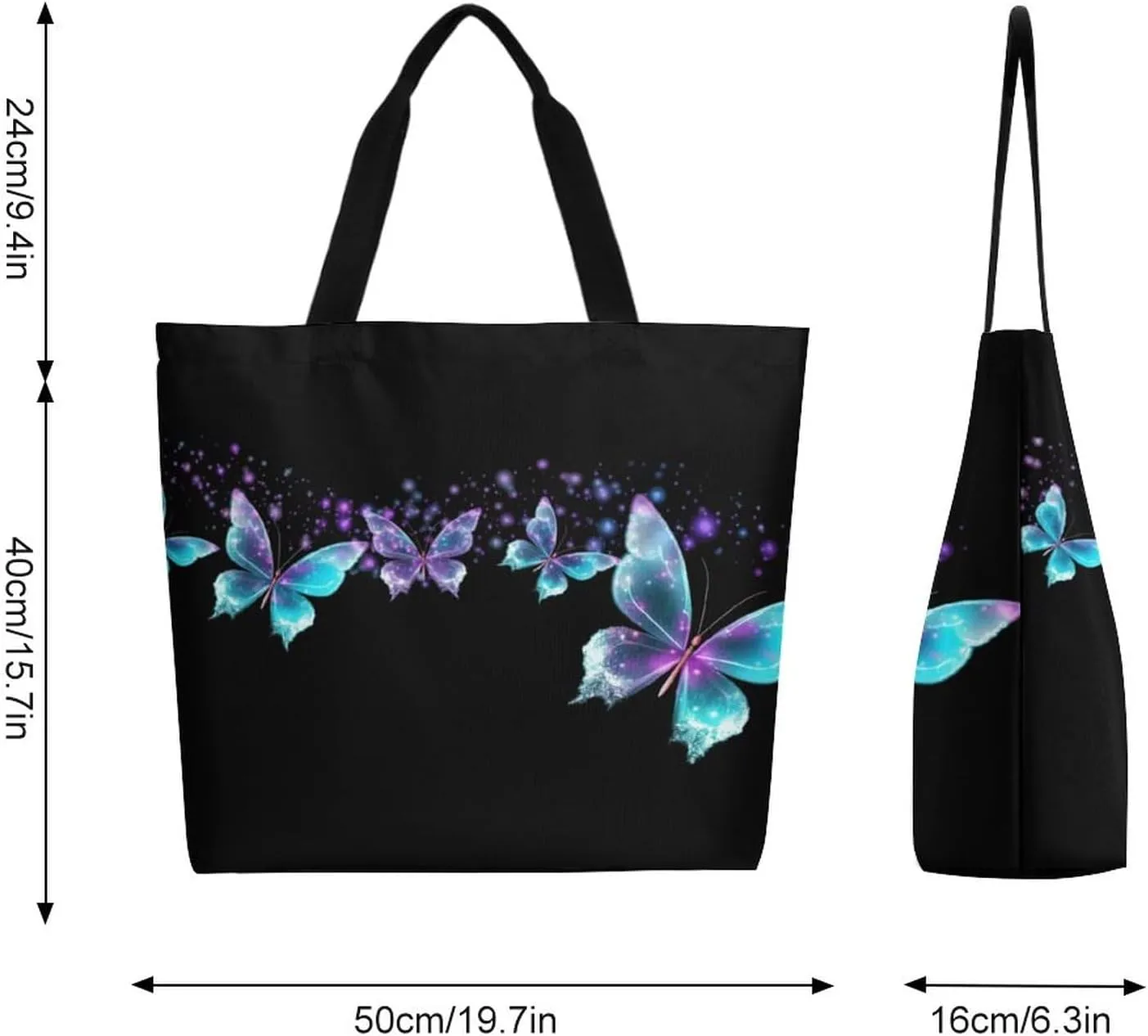 Canvas Tote Bag Large Women Casual Shoulder Bag Handbag Reusable Beach Shopping Grocery Bag For Outdoors