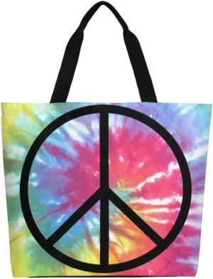 Canvas Tote Bag - Large Women's Casual Shoulder Handbag - Reusable Beach & Shopping Grocery Bag for Outdoors