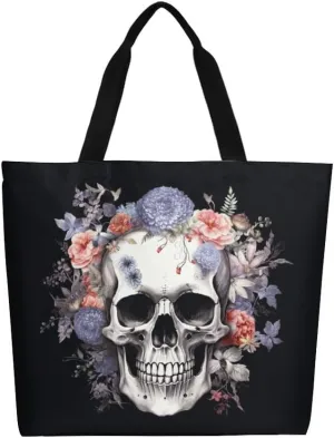 Canvas Tote Bag - Large Women's Casual Shoulder Handbag - Reusable Beach Shopping Grocery Bag for Outdoors