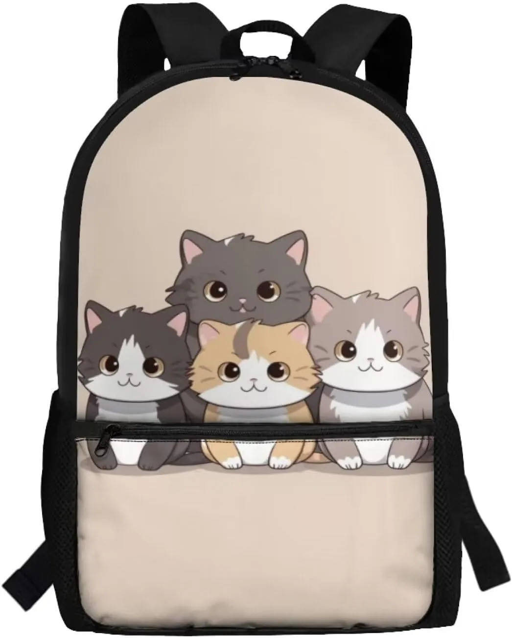 Cat Backpack for Girls Age 8-10 14-16 Kids School Backpacks Elementary Bookbag Kindergarten Preschool Schoolbag Teen School Backpack Daypack Travel Hiking Rucksack