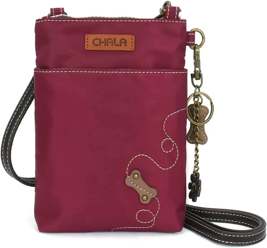 CHALA Crossbody RFID Cell Phone Purse - Women Nylon/Faux Leather Multicolor Handbag with Adjustable Strap Venture