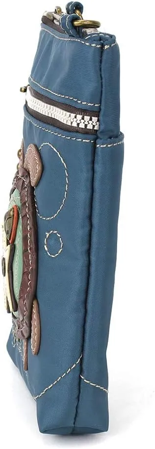 CHALA Crossbody RFID Cell Phone Purse - Women Nylon/Faux Leather Multicolor Handbag with Adjustable Strap Venture