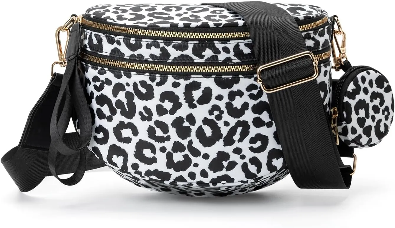 Checkered Crossbody Bag Bum Bag for Women Checkered Purse Cross Body Messenger Handbags Out Going Bag