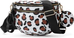Checkered Crossbody Bag Bum Bag for Women Checkered Purse Cross Body Messenger Handbags Out Going Bag
