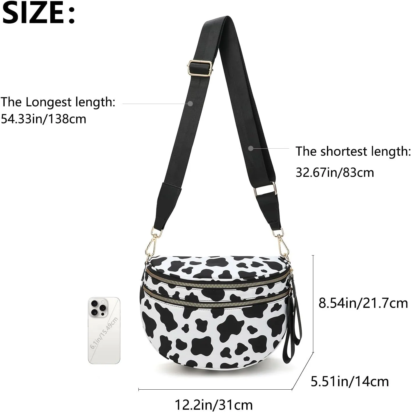 Checkered Crossbody Bag Bum Bag for Women Checkered Purse Cross Body Messenger Handbags Out Going Bag