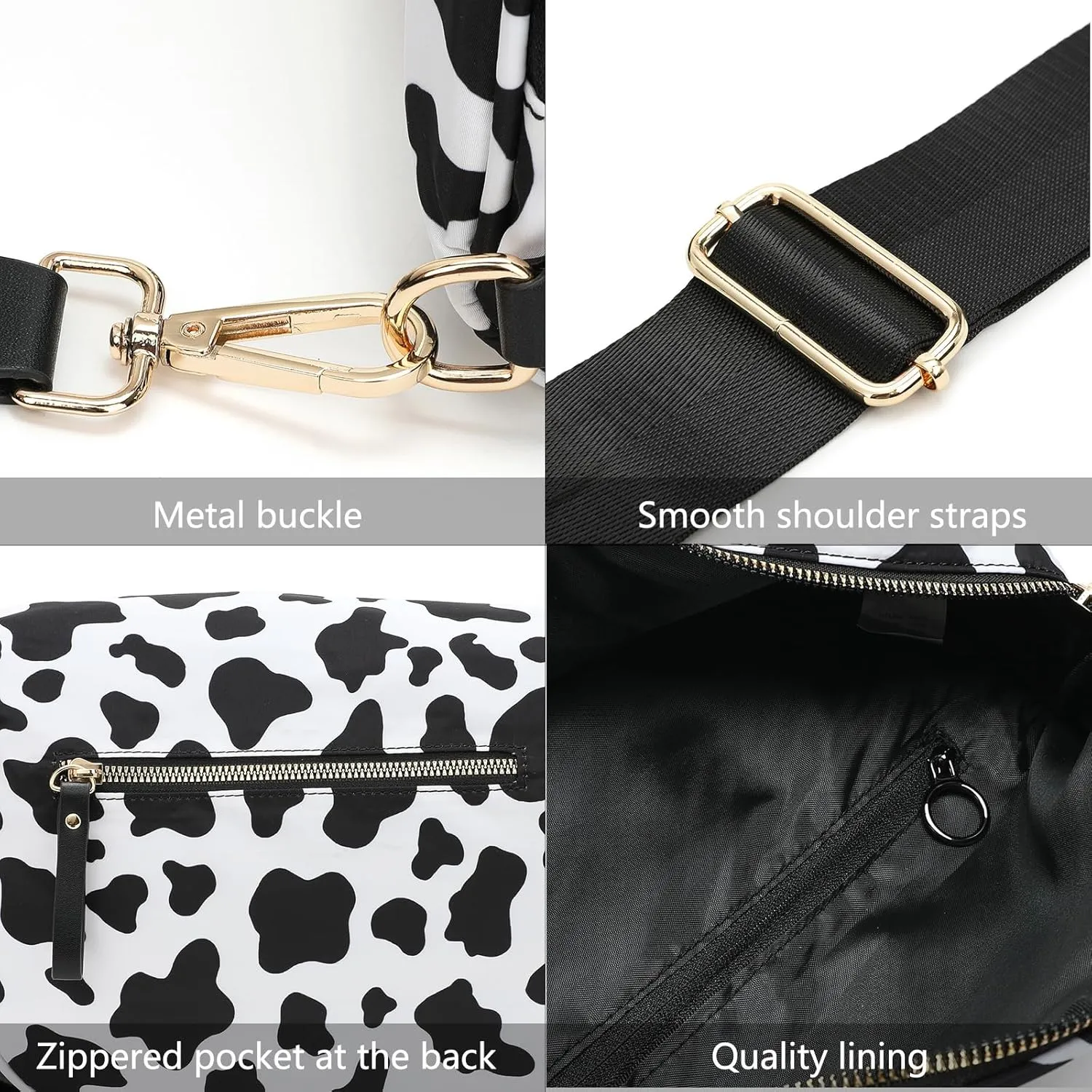Checkered Crossbody Bag Bum Bag for Women Checkered Purse Cross Body Messenger Handbags Out Going Bag