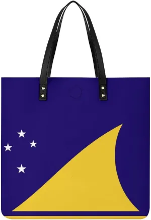 Chic Paraguay Flag Women's Tote Handbag Leather Large Capacity Shoulder Bag for Work
