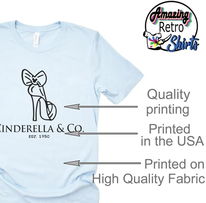 Cinderella and Company Vacation Shirt Unisex Casual Short Sleever