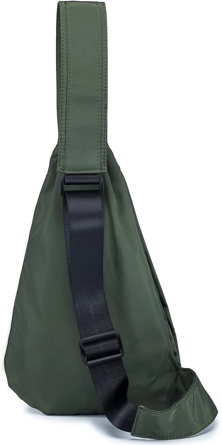 Clakllie Soft Crossbody Bags Waterproof Sling Bags for Travel Lightweight Shoulder Bag Casual Chest Bag Backpack