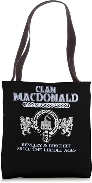 Clan Macdonald Scottish Macdonald surname Tote Bag