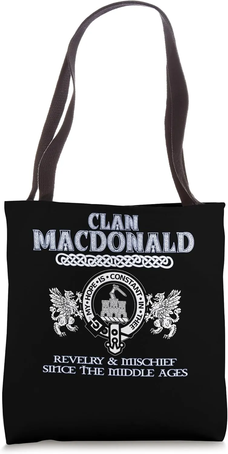 Clan Macdonald Scottish Macdonald surname Tote Bag