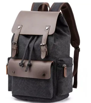 Classic Canvas Rucksack - Leather Trim
