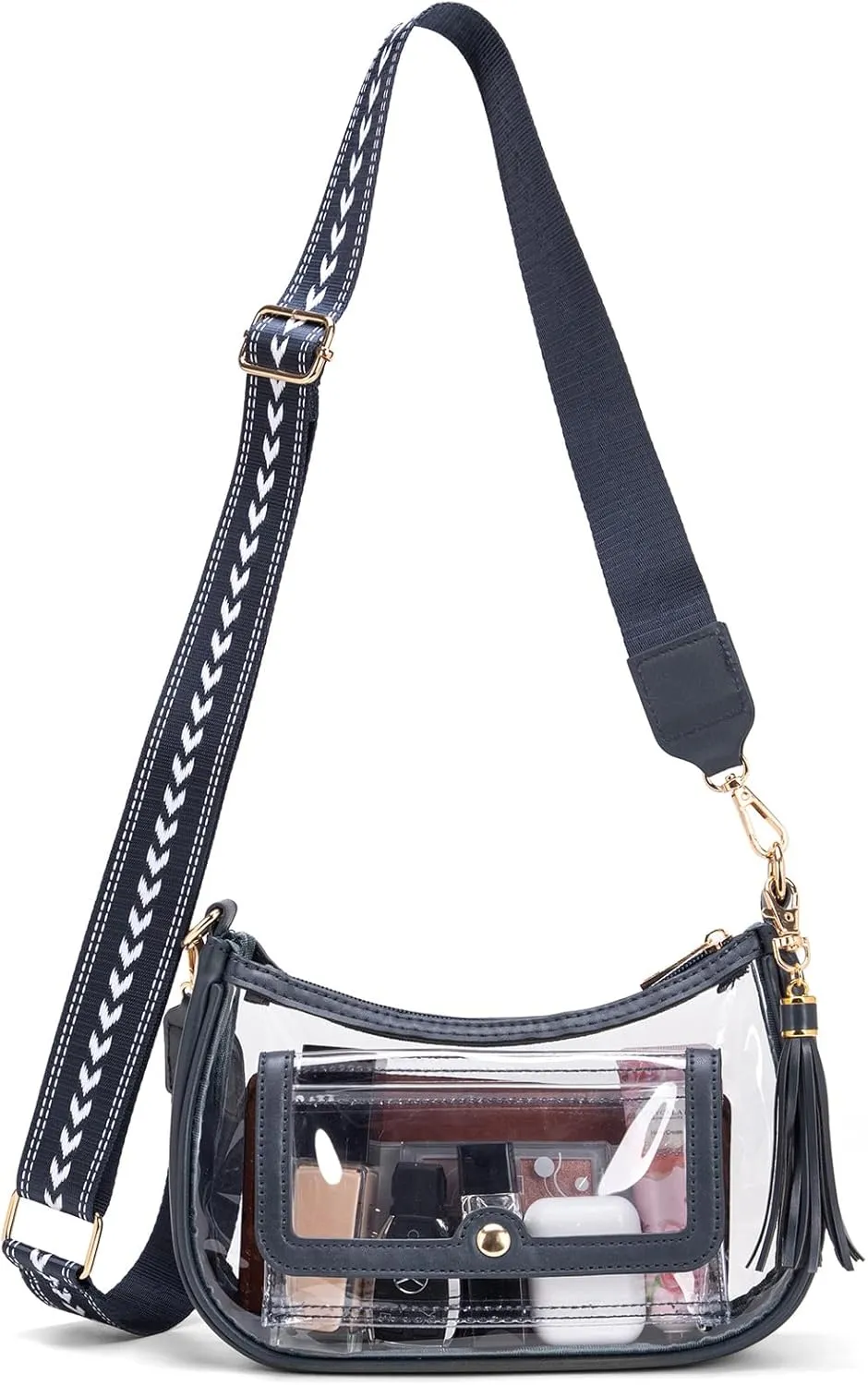 Clear Bag for Stadium Events, Clear Purses for Women, Crossbody Stadium Approved