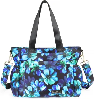 CLOUDMUSIC Crossbody Bags Shoulder Tote Handbag Nylon With Straps Waterproof Multi Bottle Pockets For Women Trendy