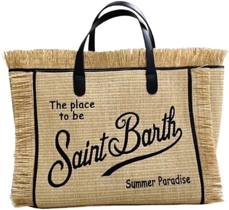 Clutch Trendy Style Beach Large Capacity Canvas Bag Niche Design Tassel Fashion Shoulder Bag Letter Printing Simple Versatile