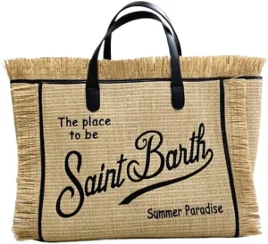 Clutch Trendy Style Beach Large Capacity Canvas Bag Niche Design Tassel Fashion Shoulder Bag Letter Printing Simple Versatile