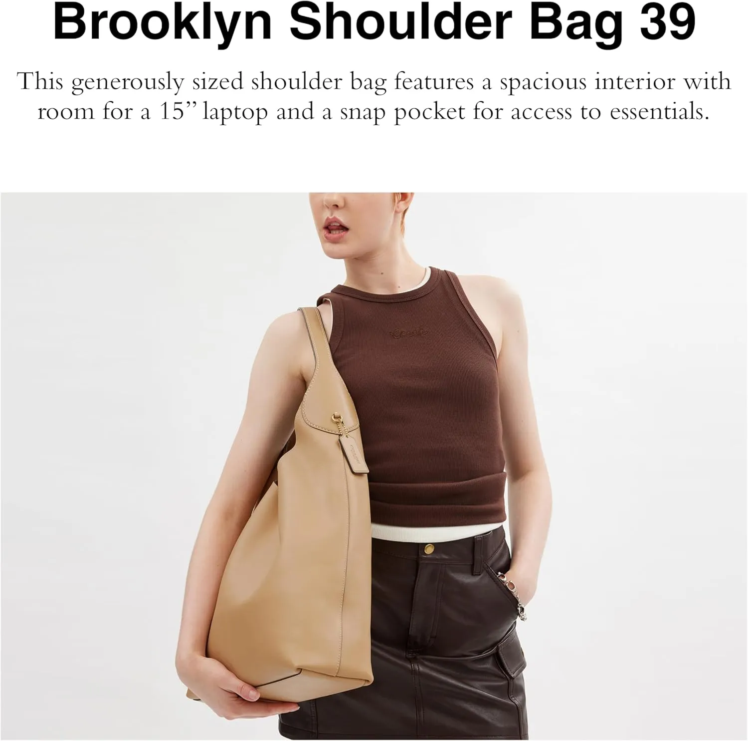 Coach Suede Brooklyn Shoulder Bag 39