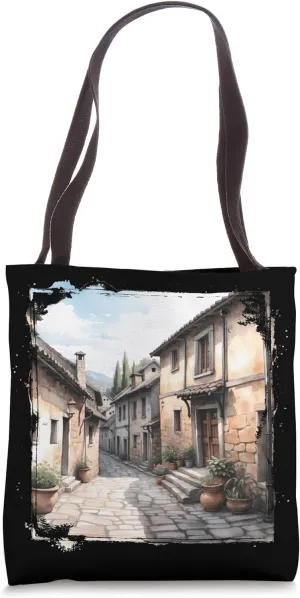 Cobblestone Alleyway Tote Bag