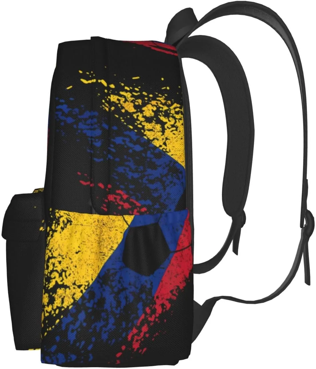 Colombia Soccer Colombian Flag Pride Soccer Player Large Travel Backpack Casual Backpacks Laptop Daypack Working Rucksack Lightweight Back Pack Sports Bag with Adjustable Shoulder Strap