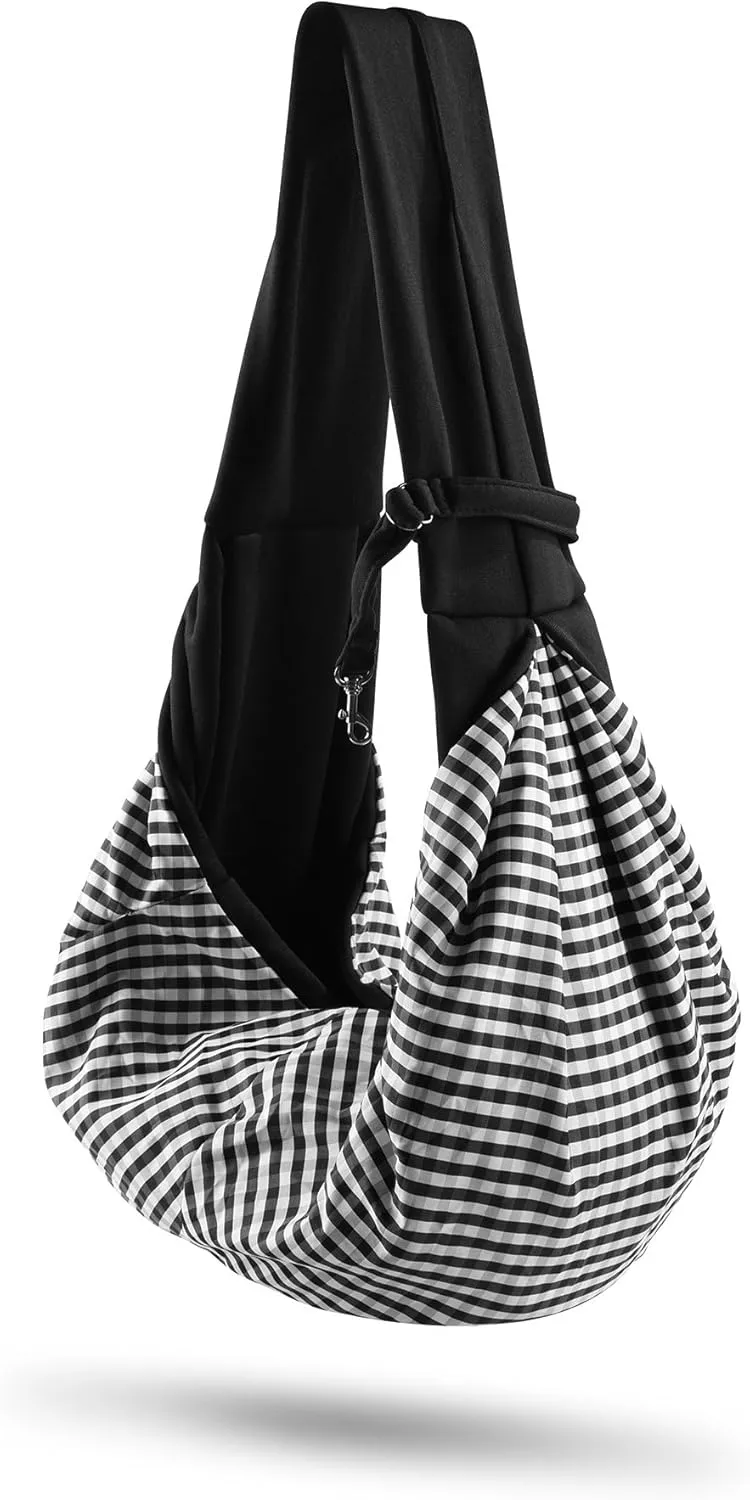 Cosmos Reversible Dog Sling Carrier Dog Purse with Breathable Soft Cotton Suit for Puppy Small Dogs and Cats for Outdoor Travel