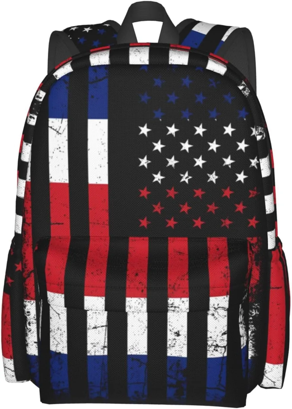 Costa Rican American Flag Costa Rica Roots Large Travel Backpack Casual Backpacks Laptop Daypack Working Rucksack Lightweight Back Pack Sports Bag with Adjustable Shoulder Strap