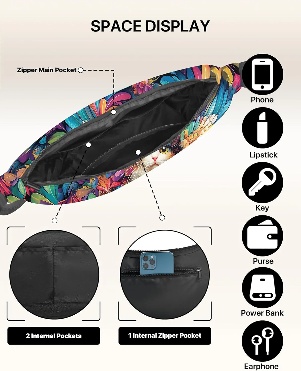 Crescent Bag Crossbody Purse for Women Crossbody Bag Shoulder Bags Travel Outdoor