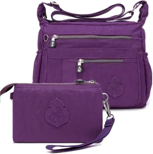 Crossbody Bag for Women Nylon Waterproof Shoulder Handbags Purse Messenger Bag Ladies Travel Bag Pocketbooks