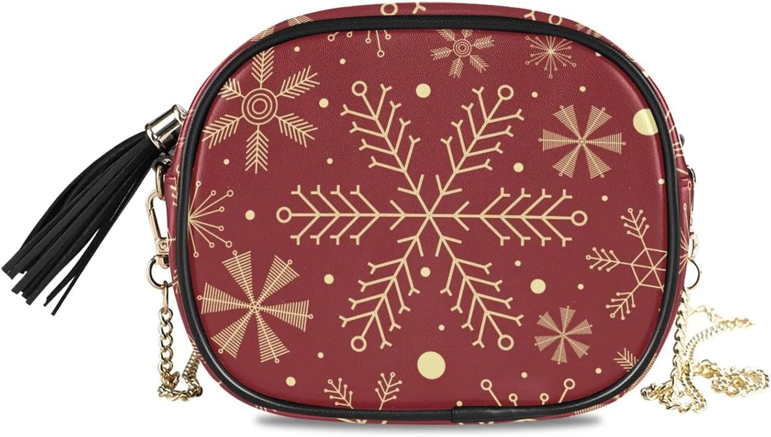 Crossbody Bag for Women Shoulder Bag with Chain Strap and Tassel