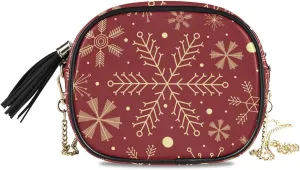 Crossbody Bag for Women Shoulder Bag with Chain Strap and Tassel