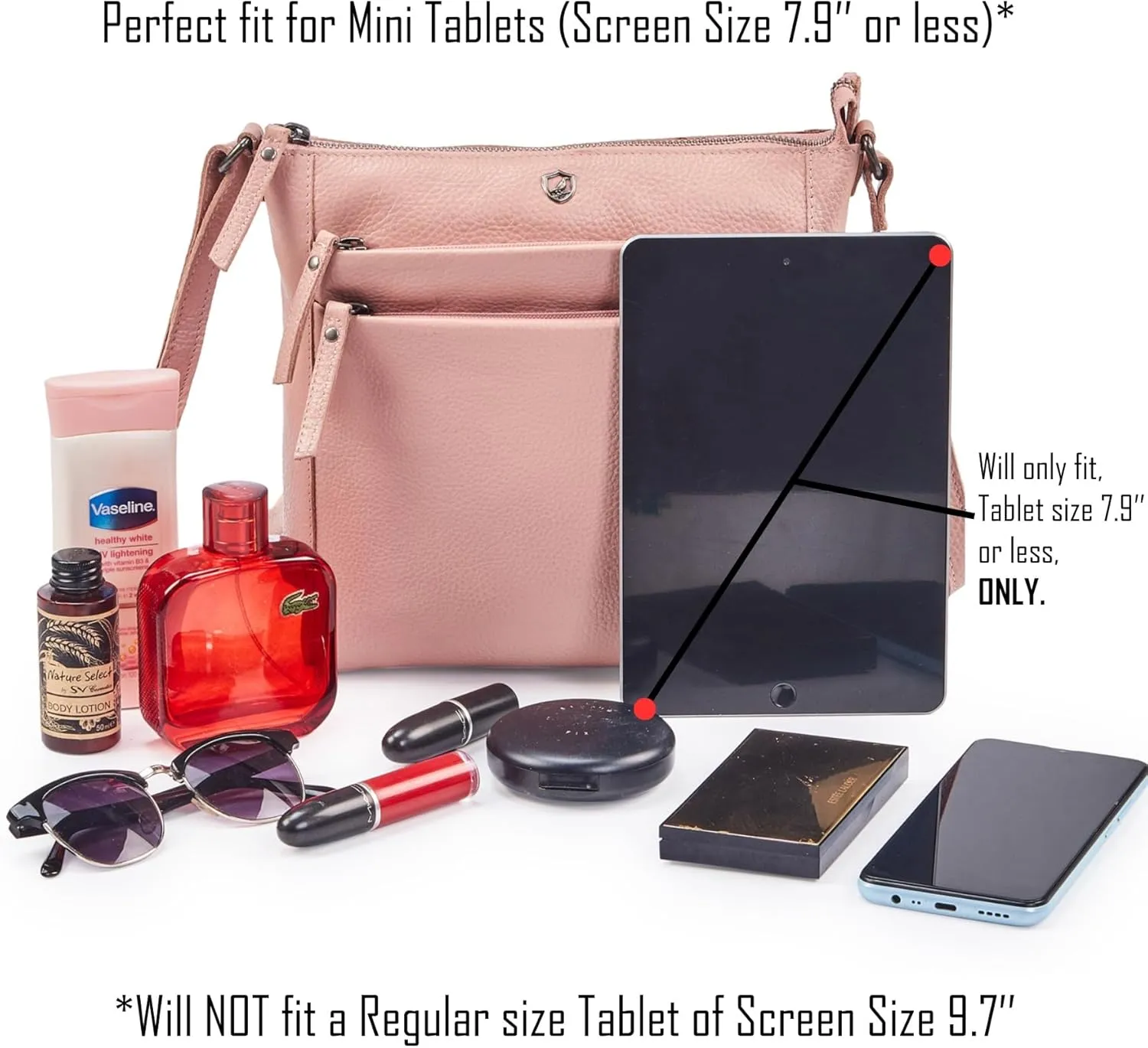 Crossbody Bag for Women Trendy Real Leather Purse Small Soft Pebbled Handbags Crossover Shoulder Pocketbook