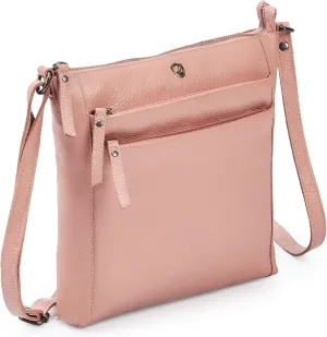 Crossbody Bag for Women Trendy Real Leather Purse Small Soft Pebbled Handbags Crossover Shoulder Pocketbook
