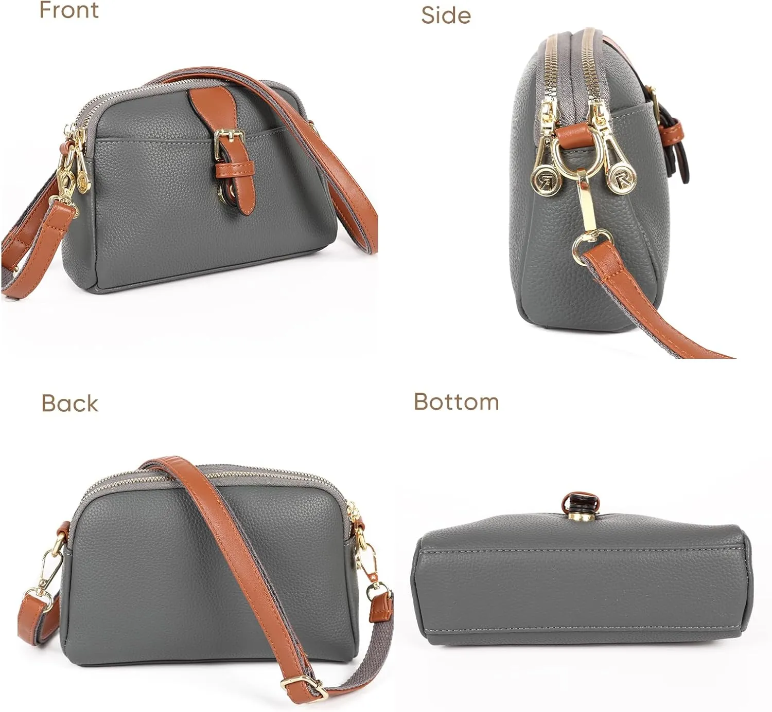 Crossbody Bags for Women, Vegan Leather Shoulder Handbags 2024，Purses for Women with Adjustable Wide Strap
