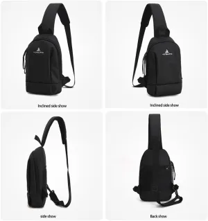 Crossbody Sling Backpack Sling Bag Travel Hiking Chest Bag Daypack (Pink-Graffiti)