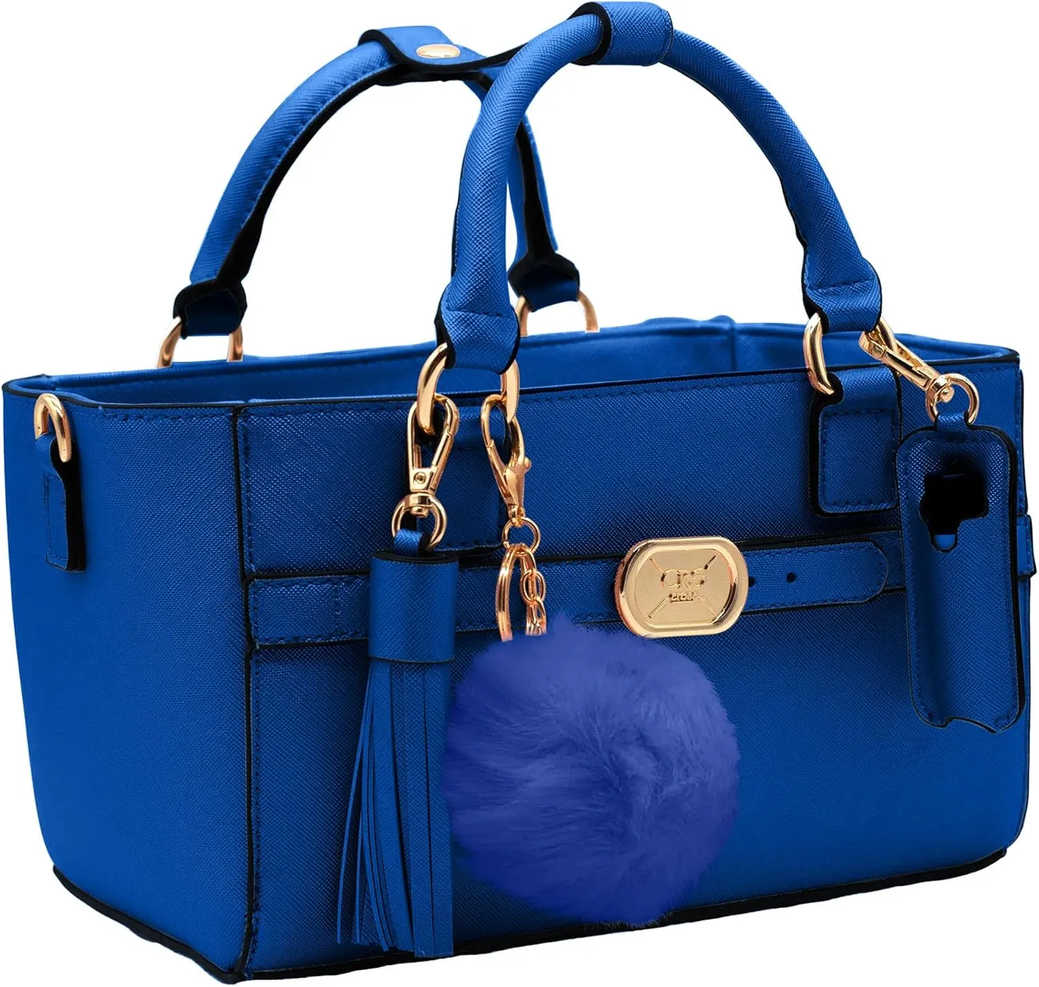 CRS Cross Rink Side Tote & Style Set - Accessory Skate Bag for Figure Skating, Roller, Ballet, Dance, Cheer, Tennis. (Blue-Cobalt, Rink Side Tote & Style Set)