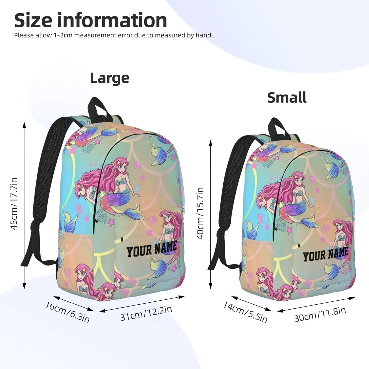 Custom Backpack for Kids,Personalized Backpacks for Boys Girls Design Name Text Cute Lightweight Kindergarten Elementary School Bookbag