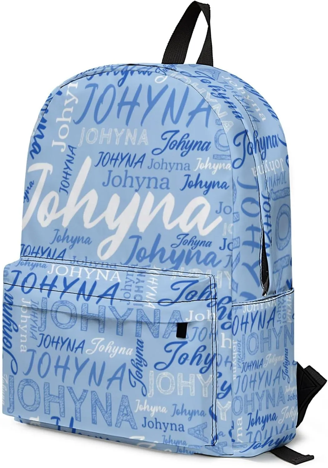 Custom Backpack with Name Personalized Name School Backpack, Customized Bookbag for Boys Girls Kids School Travel Work (Color1)