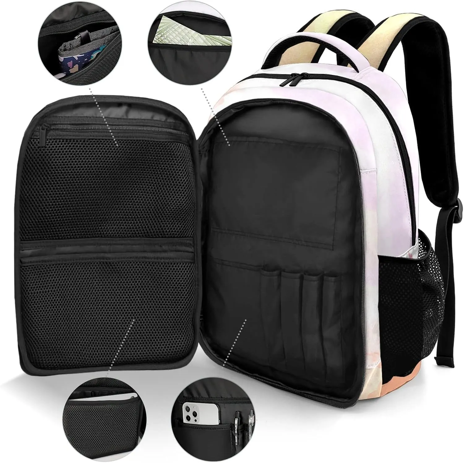 Custom Ballet Girl Backpack Custom Multifunctional Waterproof Laptop Bag for Travel Gift