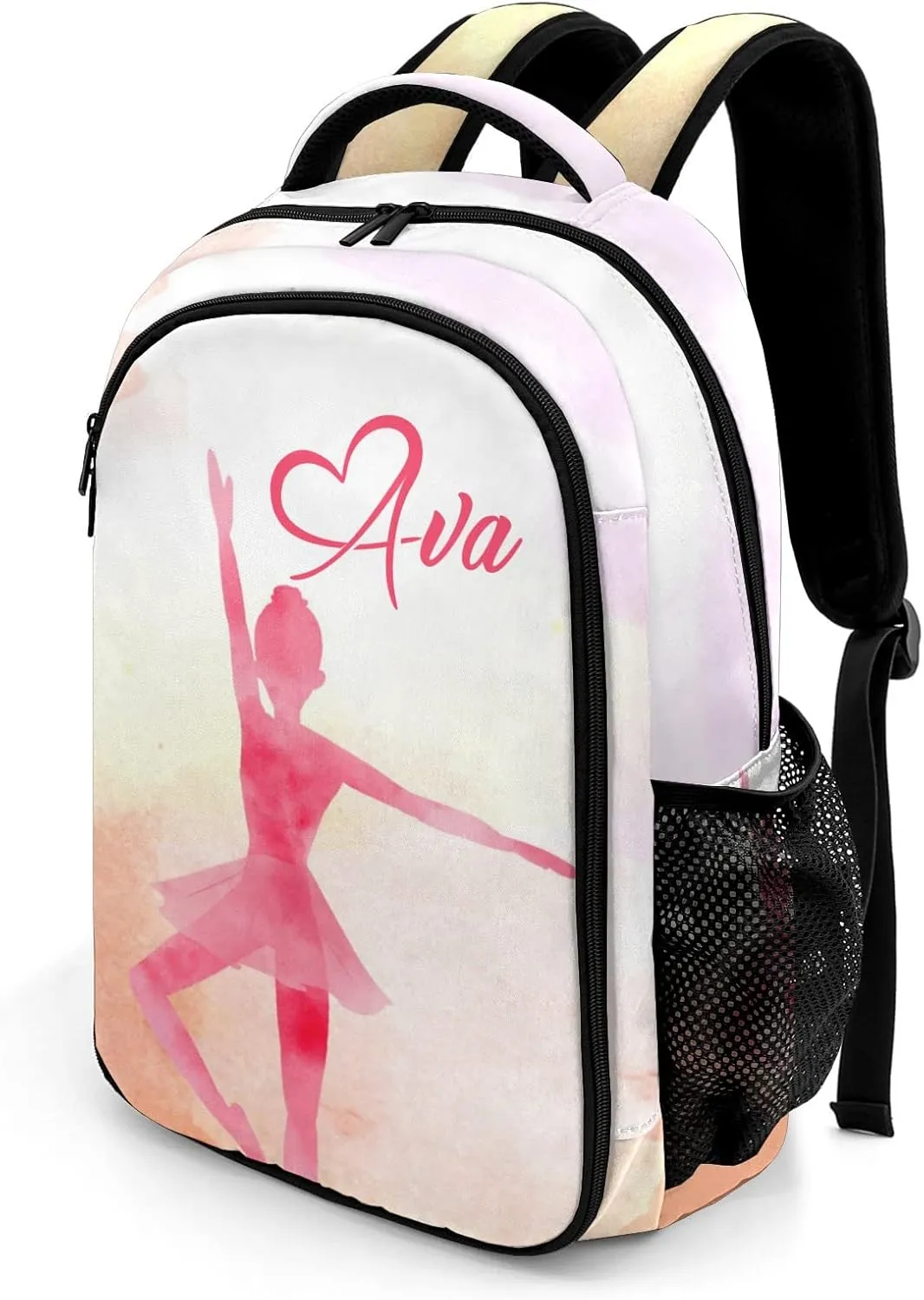 Custom Ballet Girl Backpack Custom Multifunctional Waterproof Laptop Bag for Travel Gift