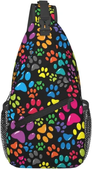 Cute Bow Men's Crossbody Chest Bag Adjustable Sling Shoulder Bags Backpack for Women Travel Sport