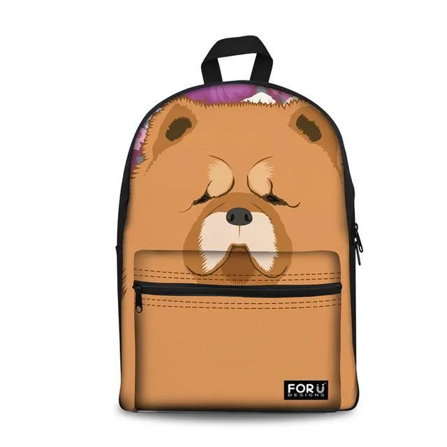 Cute Chow Dog Bag