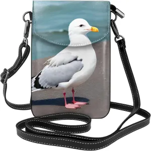 Cute seagull Women's crossbody bag, crossbody phone bag, tassel wallet with shoulder strap, best gift for women.