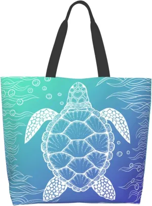 Cute Tote Bag Beach Canvas Bag Travel Reusable Grocery Shopping Bag Tote for Women Men