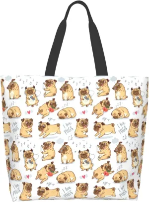 Cute Tote Bag Beach Canvas Bag Travel Reusable Grocery Shopping Bag Tote for Women Men