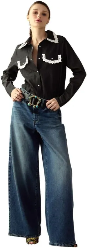 Cynthia Rowley Not My First Rodeo Denim Shirt