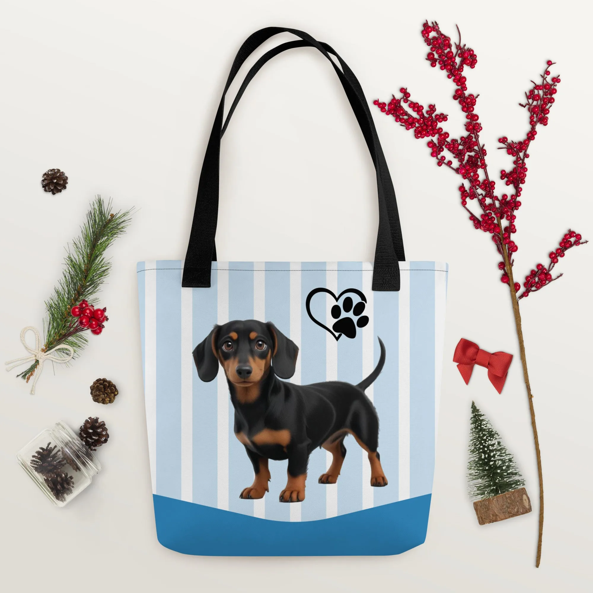 Dapper Dachshund Tote Bag