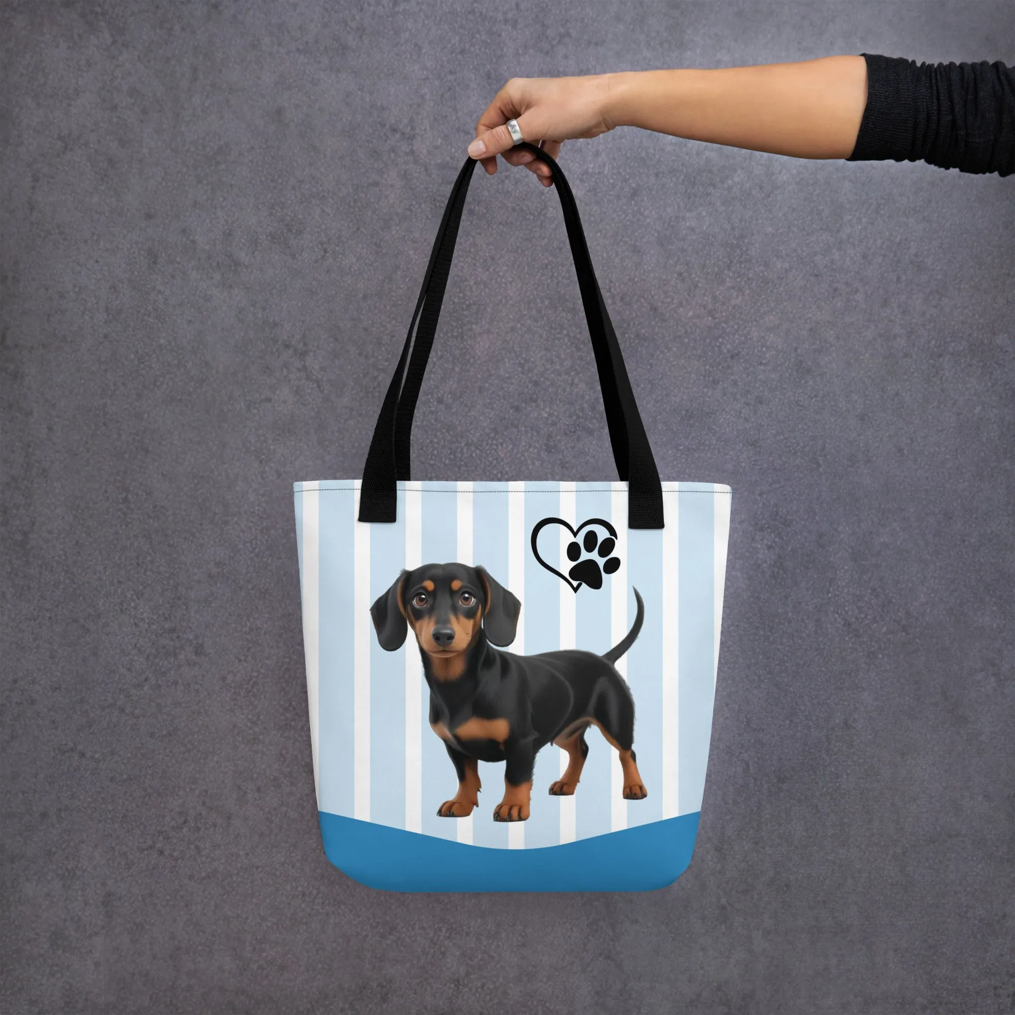 Dapper Dachshund Tote Bag