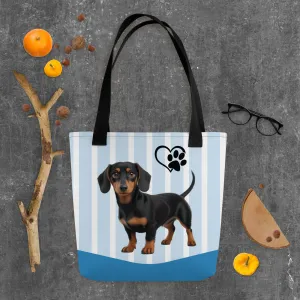 Dapper Dachshund Tote Bag