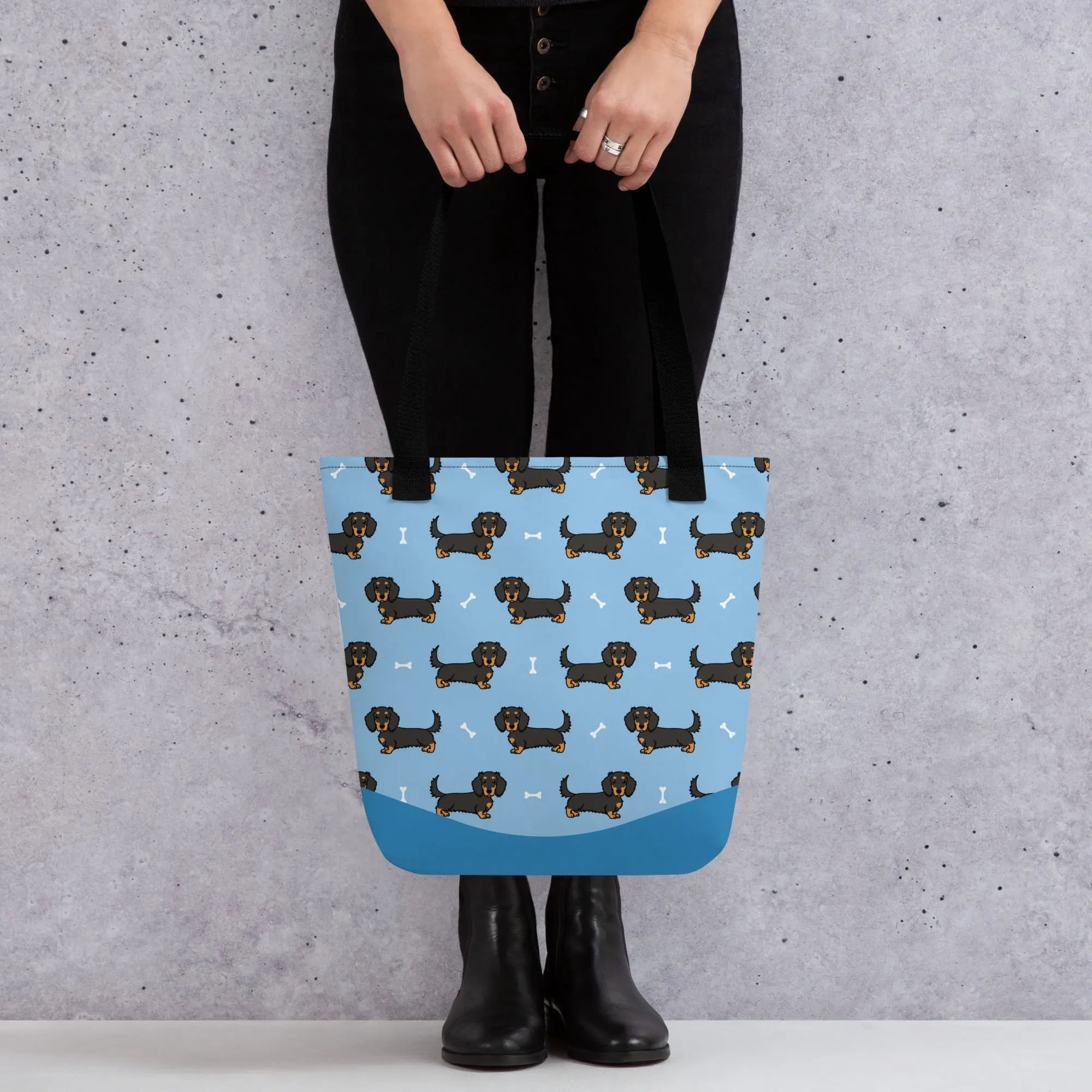 Dapper Dachshund Tote Bag