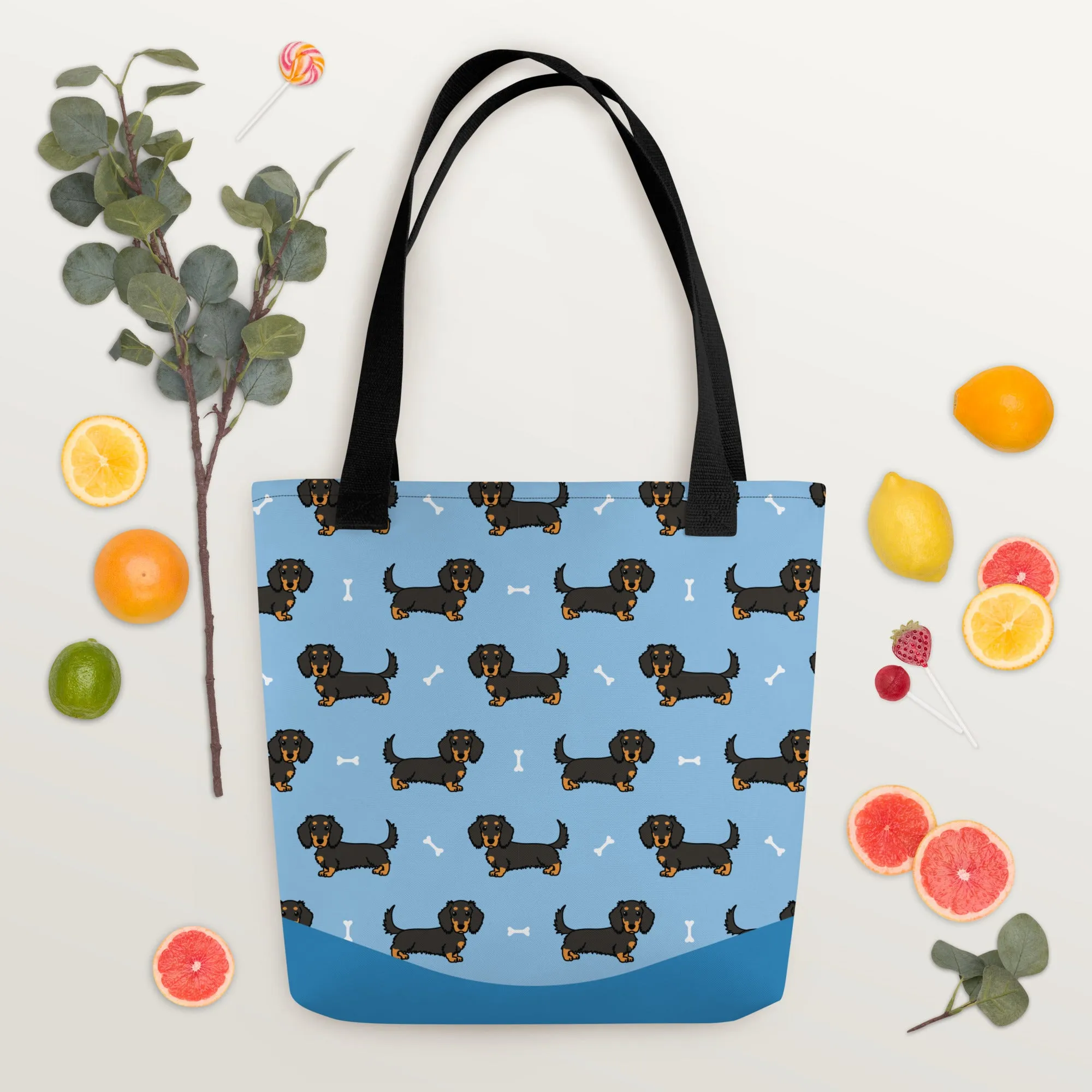 Dapper Dachshund Tote Bag